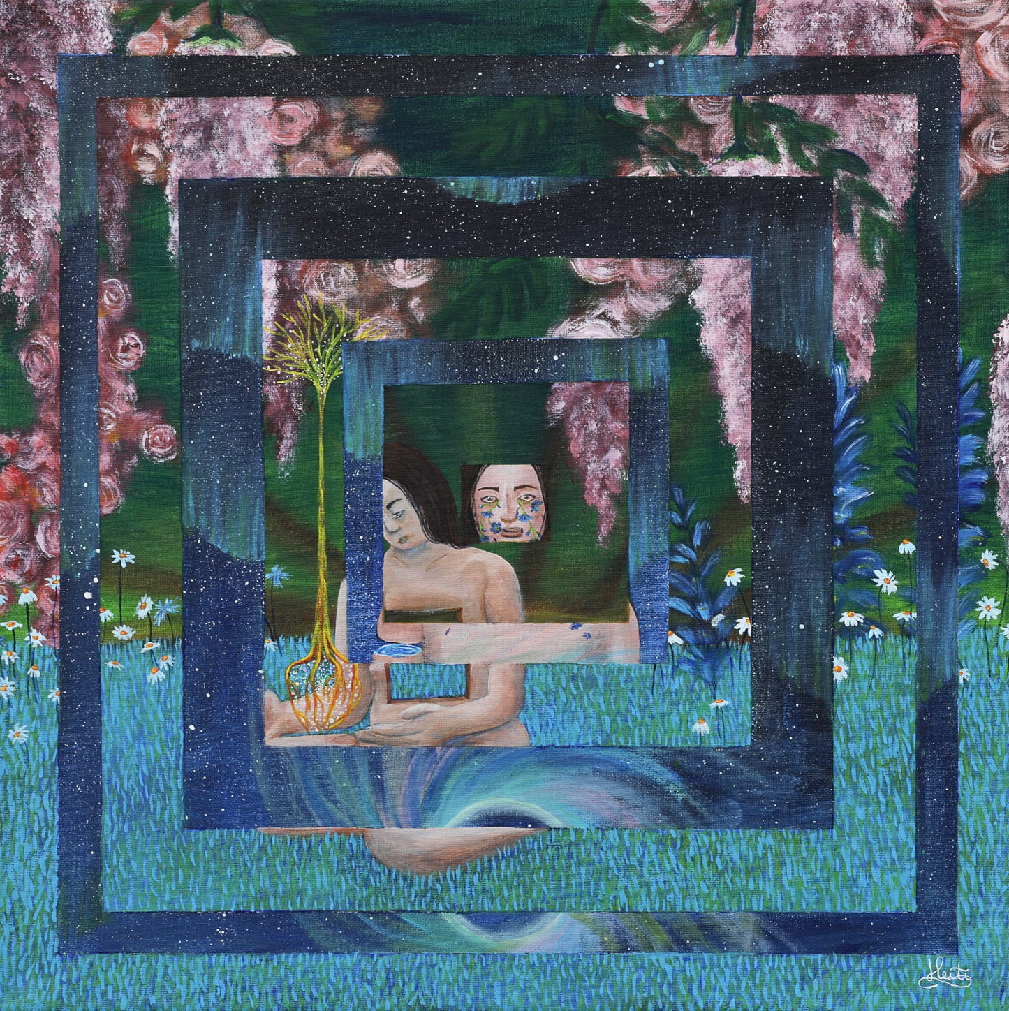 Lloro flores porque tienen memorias (print)