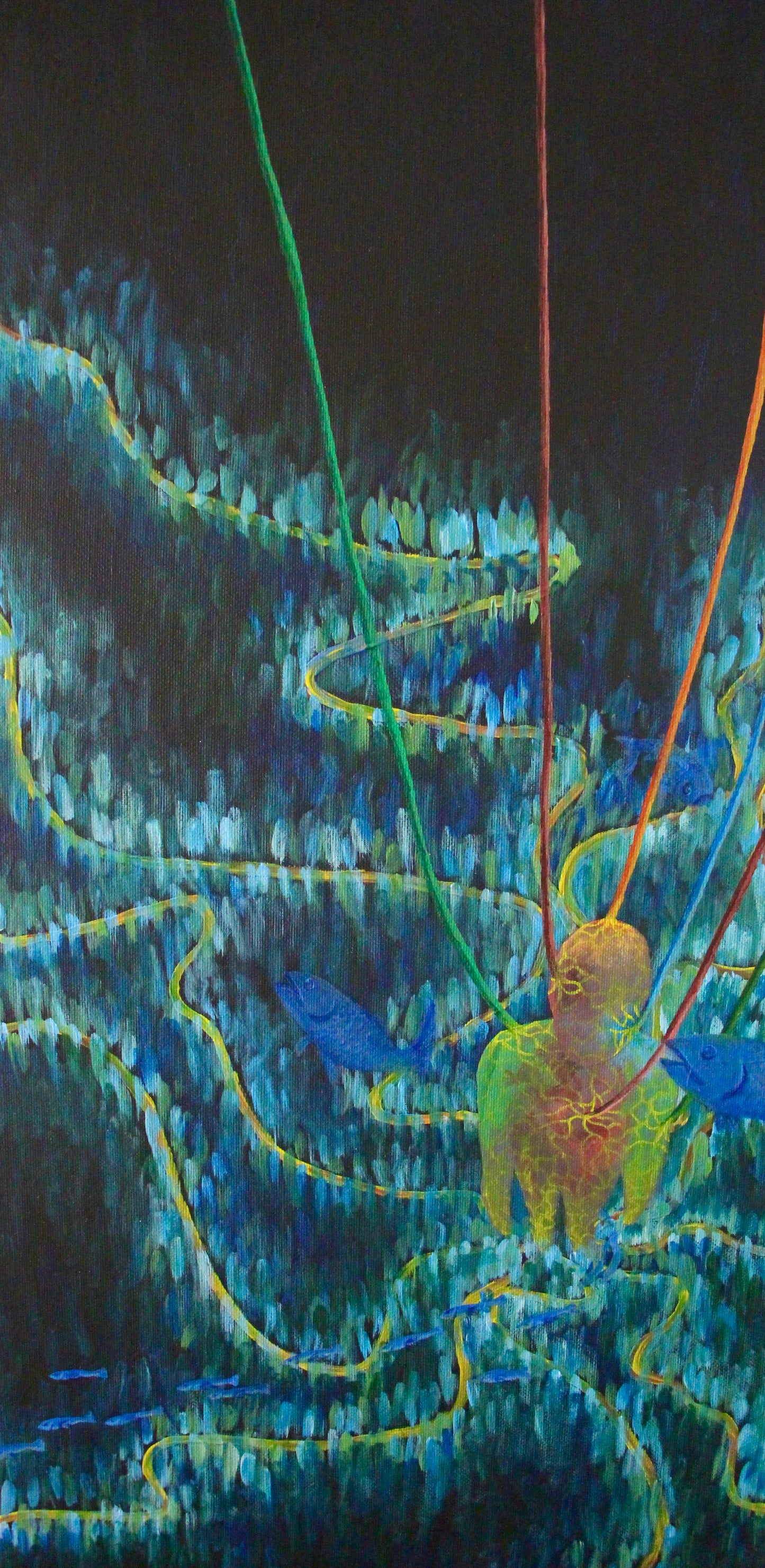 Swimming in the lightning (print)